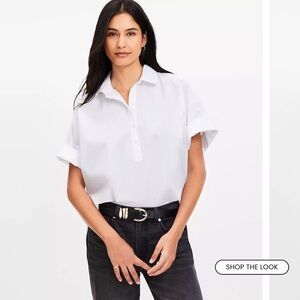 Classic White Women's Top over size NEW without  tags 🏷️